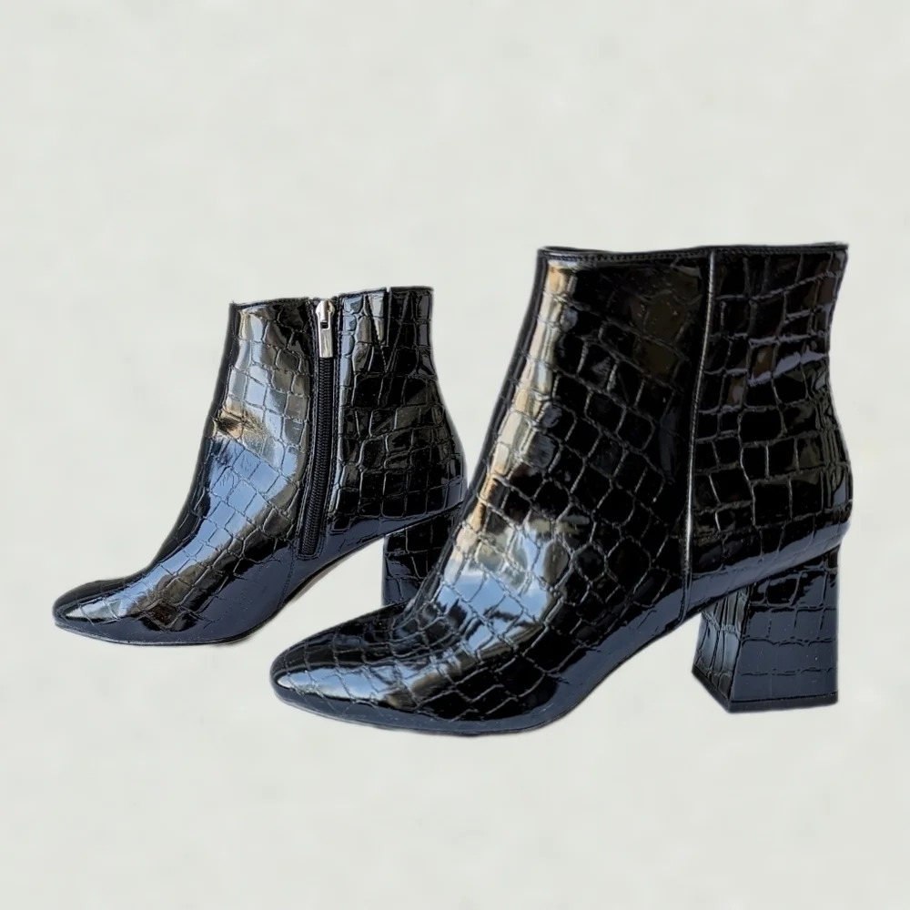 Eloquii Lexa Faux Patent Croc Leather 3